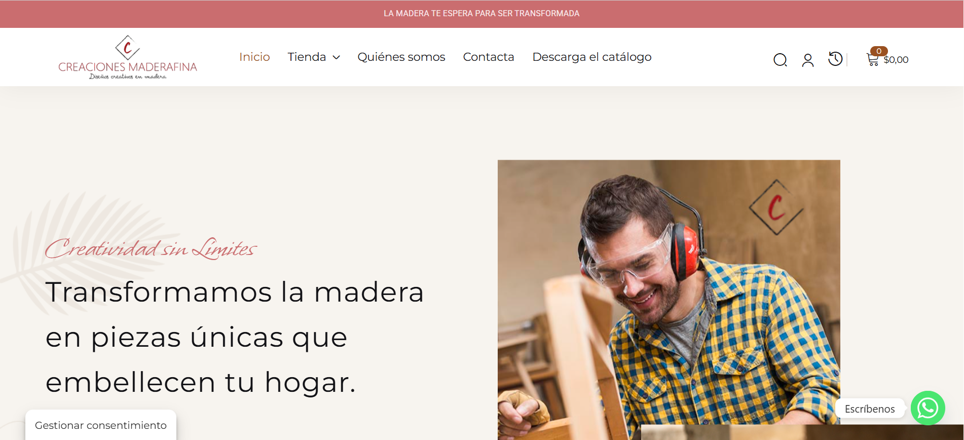 Web creaciones MaderaFina